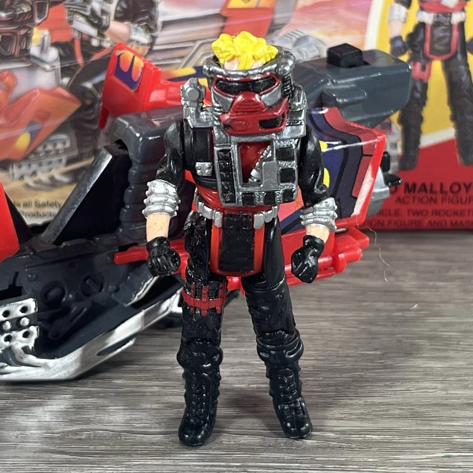 Motocicleta y figura Kenner Mask Vampire 1986 vintage completa con caja. Foto 2 de 4