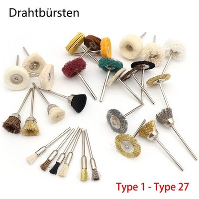 Drahtbürsten Schleifbürsten Pinsel Schleifer Schaft 2.35mm für Antriebswerkzeuge