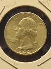 1944 S AU SILVER WASHINGTON QUARTER HARD TO FIND S MINT SILVER .25 COIN AU Coin