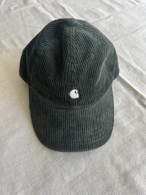 Carhartt WIP Hat Adult Green Corduroy Work In Progress Harlem Cap Strapback