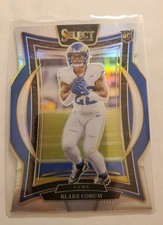 Blake Corum 2024 Select Prizm Concourse Silver Die-Cut Rookie Card #9 L A Rams