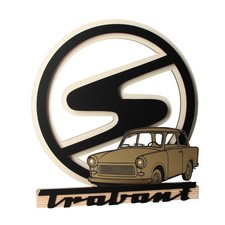 Arco luminoso Trabant P601 LED illuminato RDT regalo Trabbi legno SAUSEWIND 