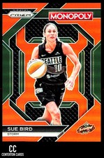 2024 Panini Prizm Monopoly WNBA #WNBA19 Sue Bird All-Star Orange #/124 Storm