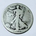 1918 D 50C Walking Liberty Half Dollar, Circulated Coin #6341