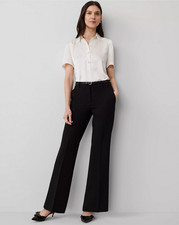NEW ANN TAYLOR 109 BLACK JAYNE TROUSER PANTS SZ 4