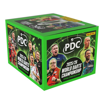 Panini PDC World Darts Championship 2025/26 - Stickerbox mit 65 Tüten