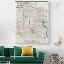 1865 JB Holmes NYC Map – Tribeca & Collect Pond, Canal St Estate Farm Survey