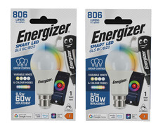 Energizer Smart B22 (BC) GLS - 8.5W - Colour Changing - 806lm - Boxed - 2 Pack