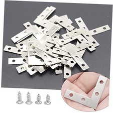 40 Pack L Corner Brackets, 1.5x1.5inch Small Decorative Iron Corner Silver