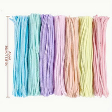 100pcs Pipe Cleaners Twist Sticks 30cm Chenille Stems Assorted Colours Crafts