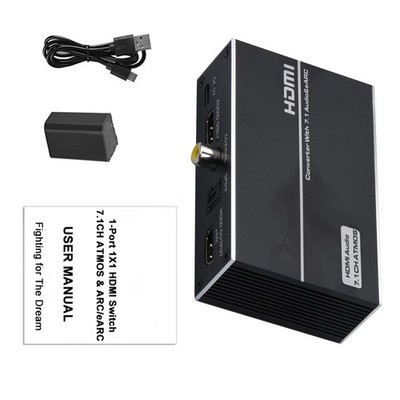 1 PC 4K 1 In 1 Out HDMI Audio Extractor Splitter Converter DMI EARC Extractor