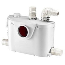 Macerator Pump, 500W, 29 GPM Flow, 26 ft/8 m Head, Macerator Sewerage Toilet
