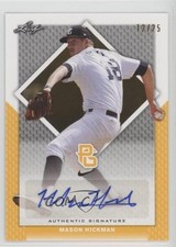 2016 Leaf Perfect Game National Showcase Yellow 12/25 Mason Hickman Auto 0cz