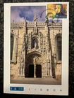 Portugal 1999 - Lisboa, Jerónimos Postcard with Almeida Garrett stamp fdc Lisboa