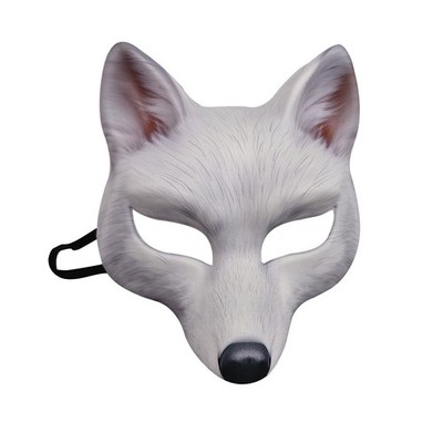 Fuchsmaske mit Gummiband Detailgetreu Tiermaske mit Gummiband Wiederverwendbar