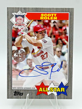 2022 Topps '87 All-Star Auto Black Scott Rolen /50