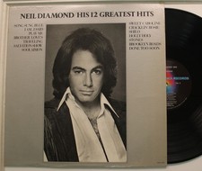 Neil Diamond Lp His 12 Greatest Hits On Mca - Vg / Vg 