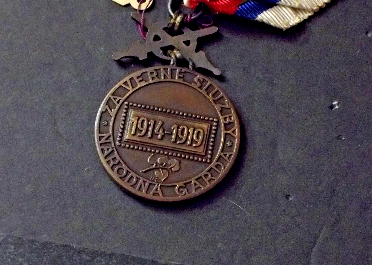 Czechoslovakia FOUR Original National Guard Medals WW1 Full Size Original
