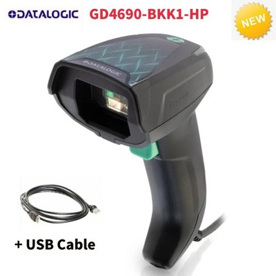 Datalogic Gryphon GD4690-BKK1-HP Dual-sensor 2D Barcode Scanner With USB Cable