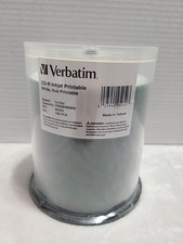 VERBATIM CD-R CDR 52X Inkjet Printable 100pk Spindle 95252 New Sealed