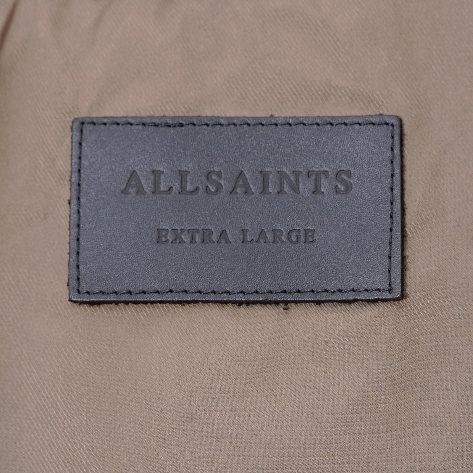 ALL SAINTS Leather Jacket Mens EXTRA LARGE Grey Suede XL Bomber Celebrity KEMBLE image 3