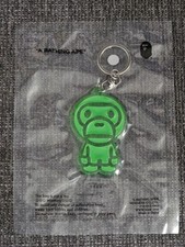 Bape A Bathing Ape Keychain Reflective Baby Milo Green NEW