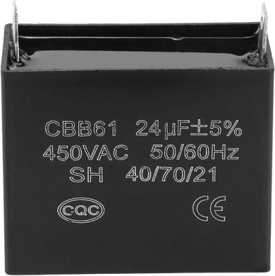 CBB61 Starting Capacitor Generator 450V AC 24Uf 50/60Hz for 400/350/300/250VAC U