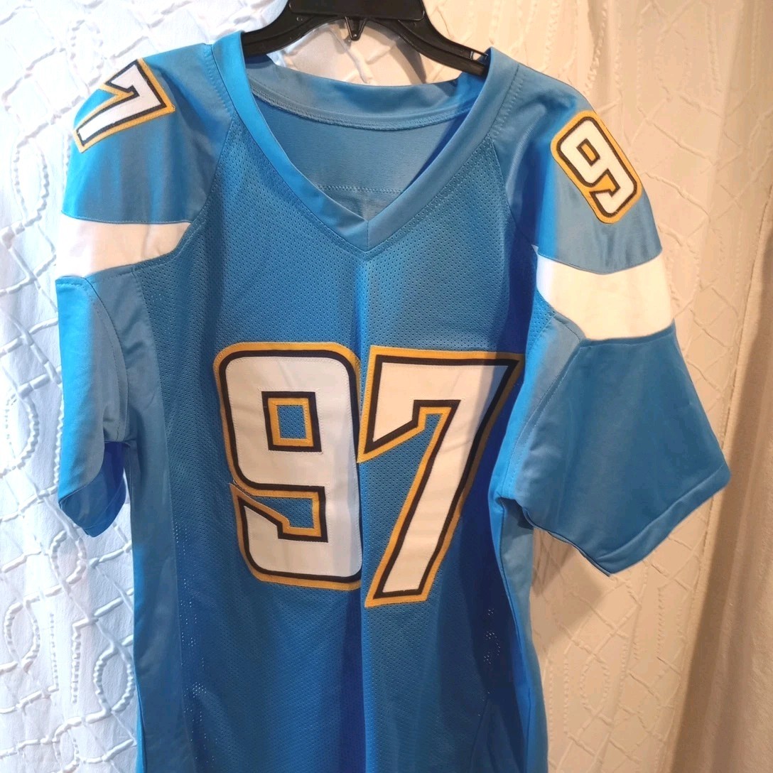 Joey Bosa Autographed Signed Los Angeles Chargers Jersey Beckett Witness Size XL 