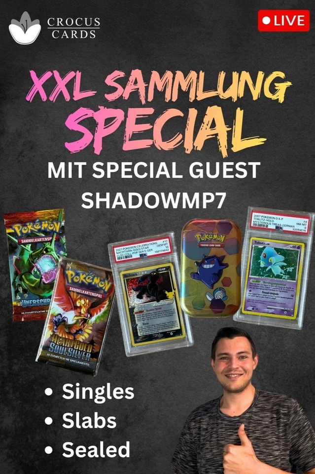 XXL SAMMLUNGSVERKAUF MIT SHADOWMP7! SINGLES, SLABS, SEALED!