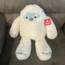 Yeti Yulli Abominable Snowman 15  White Plush Stuffed Animal By Aurora W/ Tags