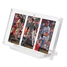 PSA Card Display Frame Acrylic Showcase Case 3 Vertical Slots for Graded Cards