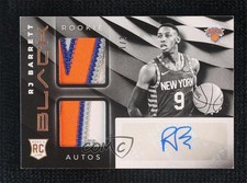 2019 Panini Black Rookie Variation Memorabilia Holo Gold 1/3 RJ Barrett Auto 2ct