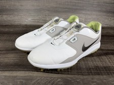 Nike Vapor Pro BOA Men?s Golf Shoes White/Gray/Volt,  AQ1790-102, Size 7.5