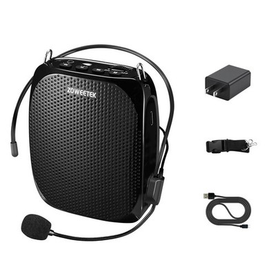 ZOWEETEK ZW-Z258 Portable Rechargeable Mini Voice Amplifier for Teachers with Wi