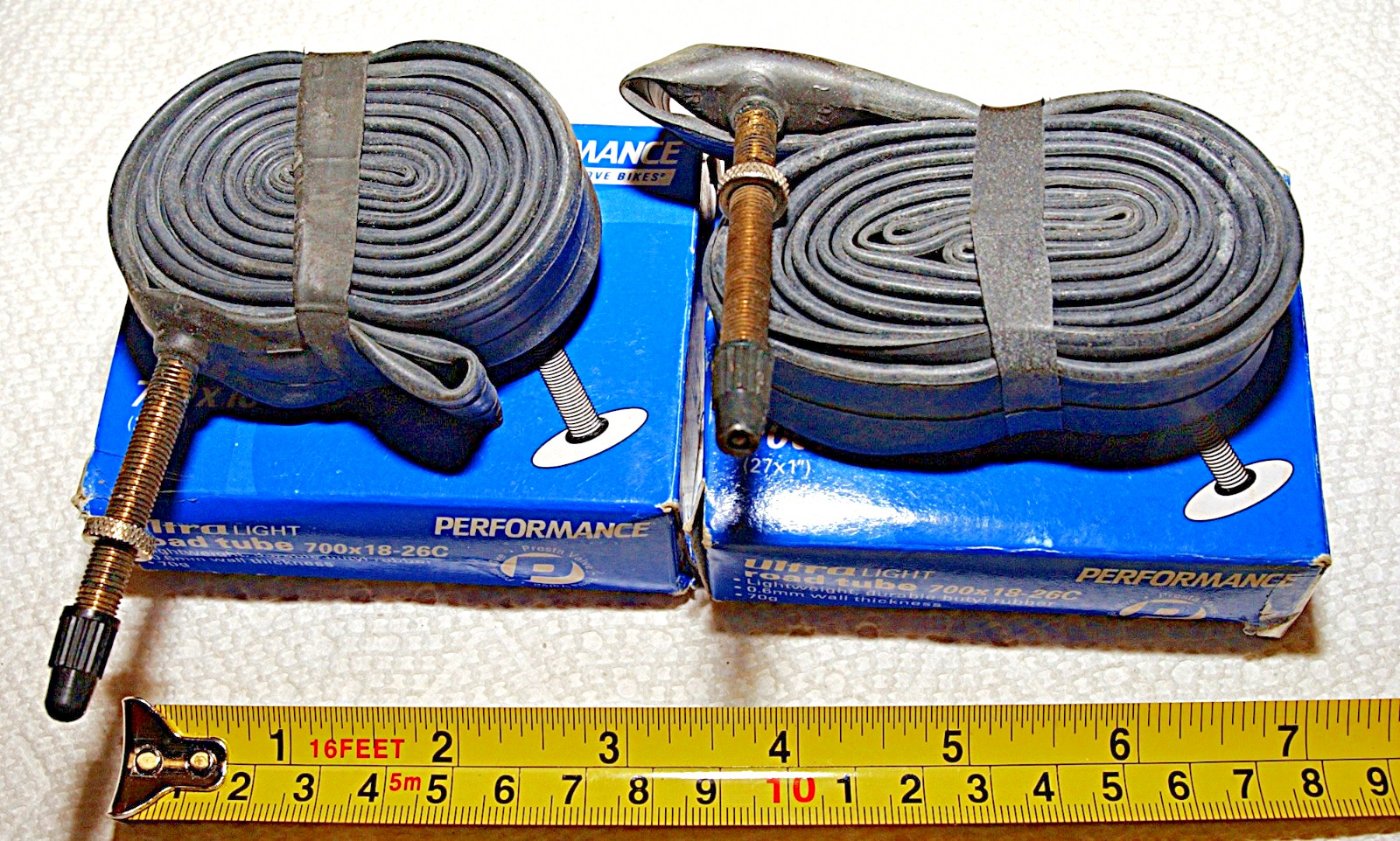 PAIR of Performance Ultra Light Road Bike Tubes to fit 700x1