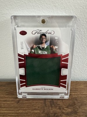 Panini 2025 Flawless Draft Night Jerseys Garrett Wilson FDNJ-GWN Ruby /15 Jets