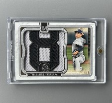 2018 Topps Museum Jumbo Game Used #8 Sleeve Patch /5 Masahiro Tanaka Yankees