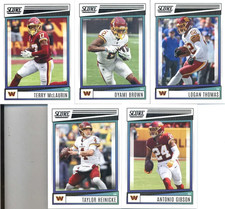 2022 Panini Score Washington Commanders Base No SP Veteran Team Set of 10 Cards: