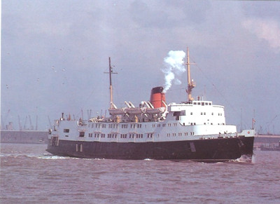 VERSAND FÄHRE SCHIFF ISLE IKF MAN DAMPFPAKET SS MANX MAID KARTE NR S10