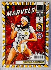 🏀 2025 Panini Donruss WNBA Net Marvels RICKEA JACKSON 6 🔥  NEW in protector