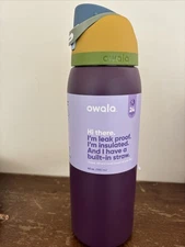 Owala FreeSip Stainless Steel Water Bottle / 40oz / Color: Jazz Fest