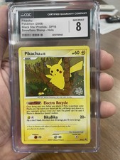 2008 Pokemon Pikachu DP16 Holo Snowflake Countdown Calendar CGC 8 non higher on eBay