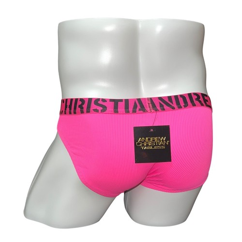 Andrew Christian Hotness Slip Neon Pink Gr. S (28-31) #92879 Neu mit Etikett - Bild 4 von 11