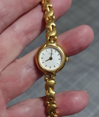 Women's CARAVELLE Gold Watch by BULOVA w/ New Battery - Works Great! a17