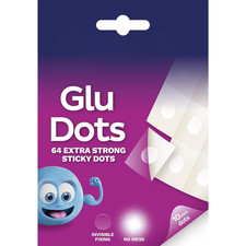 Extra Strong Clear Glue Dots 64 Pack Double Sided Adhesive Dots for Crafts 0.05 per stick