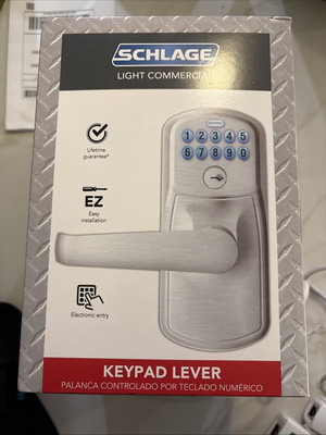 Schlage Plymouth FE595 CSV PLY 626 ELA Electronic Keypad Door Lock Open Box