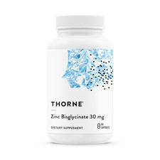 Thorne Brand Zinc Bisglycinate 15 MG 60 Caps New Sealed Exp 04-2026