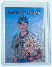 Mariano Rivera Platinum Plated Artist Signed "Tampa Yankees" Trading Card 1/1