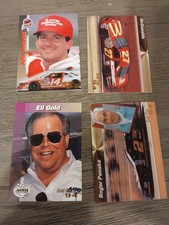 4 1994 nascar cards- eli gold, john andretti, mcdonalds, roger penske vintage