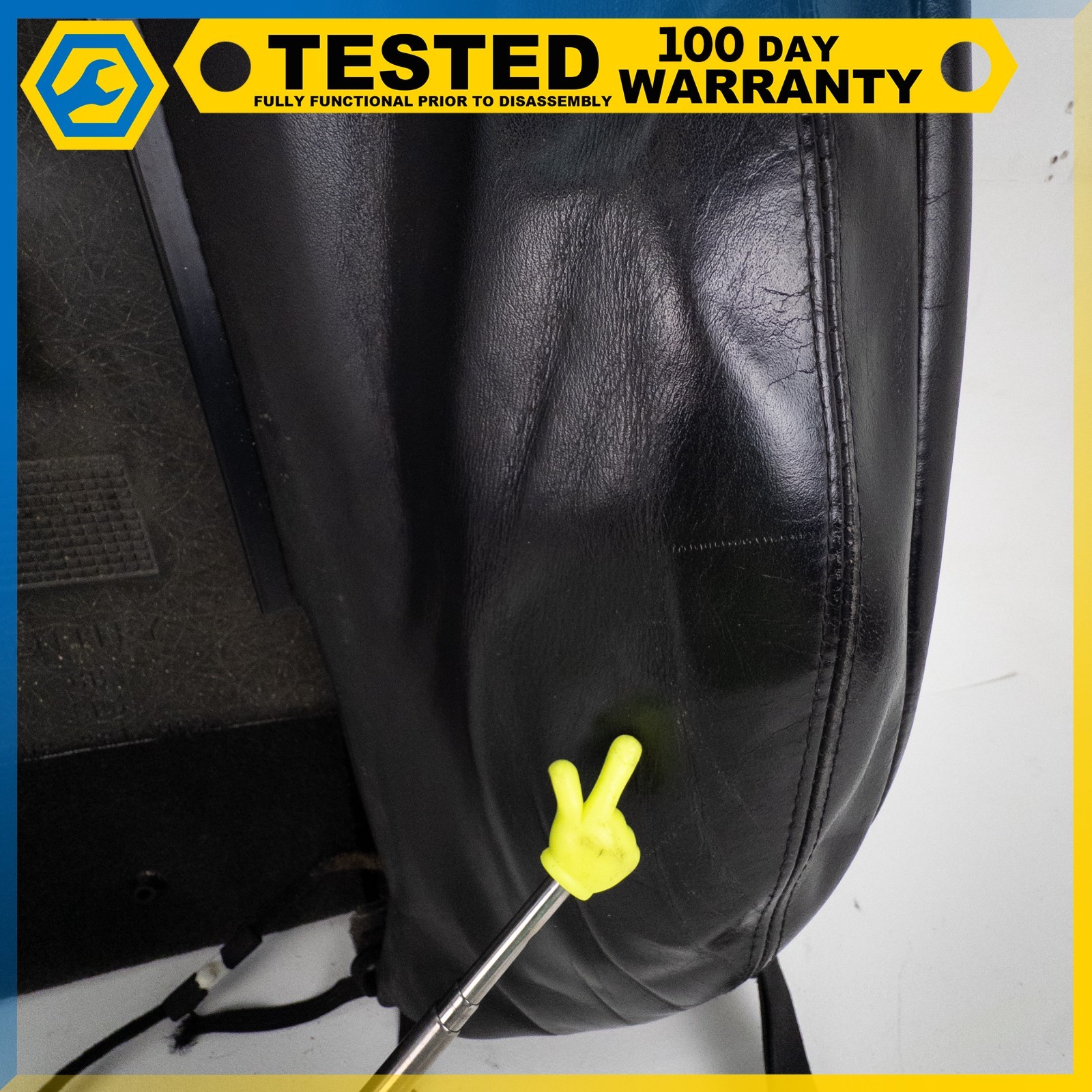 03-13 BENTLEY CONTINENTAL GT FRONT LEFT SIDE SEAT UPPER BACK CUSHION BLACK OEM